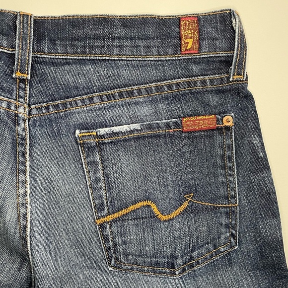 7 For All Mankind Dark Wash Bootcut Jeans - Picture 10 of 10